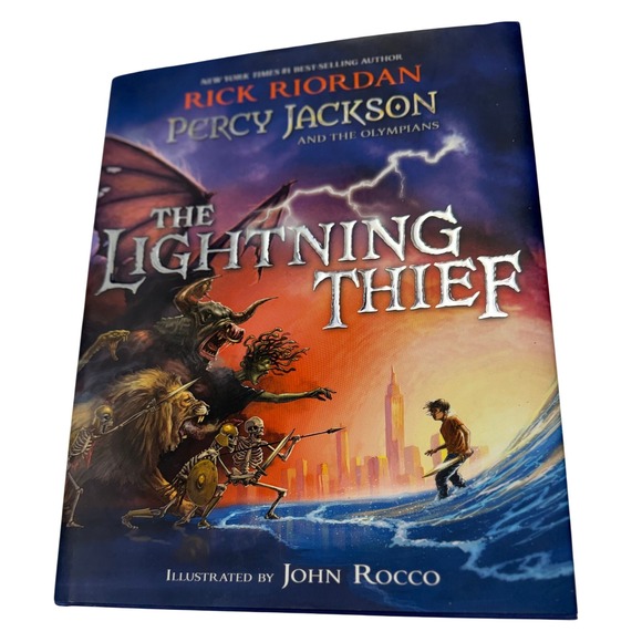 Rick Riordan Other - Rick Riordan Percy Jackson The Lightning Thief Book 1 John Rocco Illustrated PB
